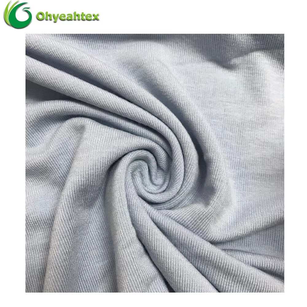 Eko-przyjazna dzianinowa tkanina z modalu, bawełny i elastanu 40S jednolita jersey wodoodporna, odprowadzająca wilgoć, lekka do koszulek