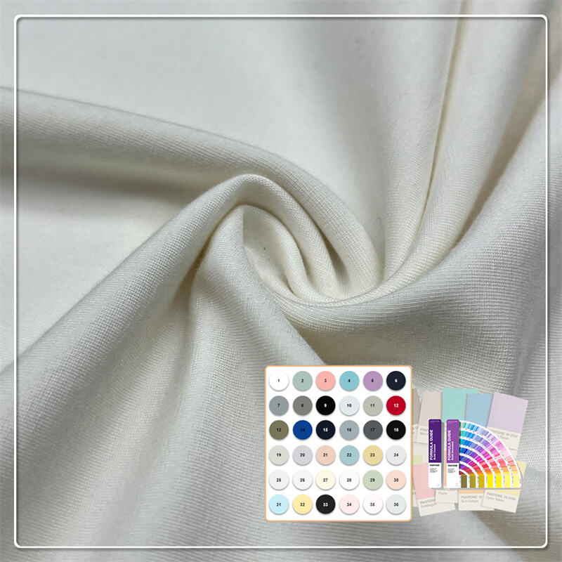 tejido de jersey de 260 g/m² 69 % BambooLyocell 23 % Chitosano 8 % Spandex con fuerte protección UV y transpirabilidad