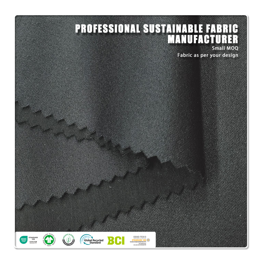 Mjukt, miljövänligt stretch-scuba-tyg i 45 % Modal, 47 % Nylon och 8 % Elastan, 220 g/m², för baby- och barnkläder samt badkläder