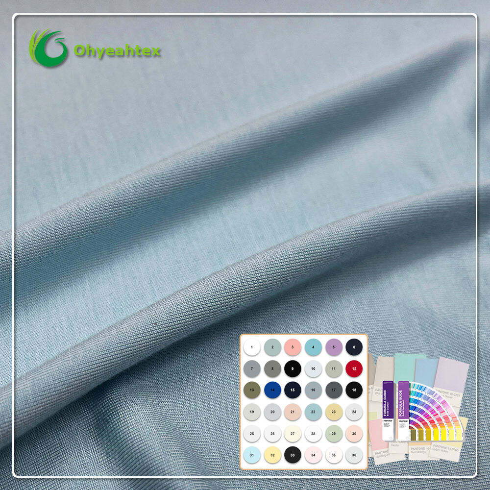 Tkanina Dzianinowa Oddychająca Miękka Jednobarwna 160GSM 95% Bawełny 5% Elastanu do Bielizny Dla Dziewczynek i Chłopców