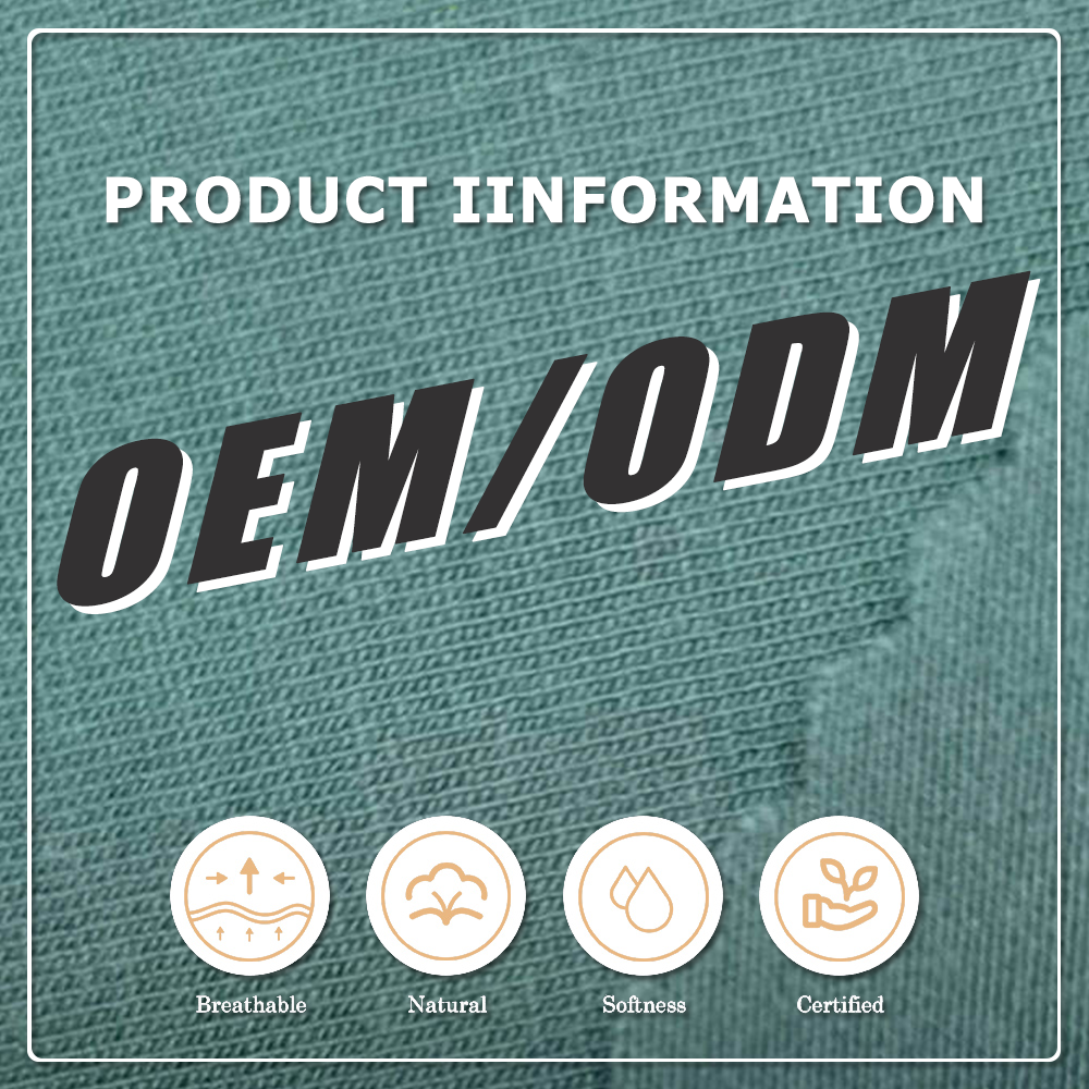 Organic Cotton Bamboo Fiber Jersey Fabric Anti-Bacteria & Eco-Friendly 280 GSM Heavyweight for Activewear & Baby/Kids Apparel