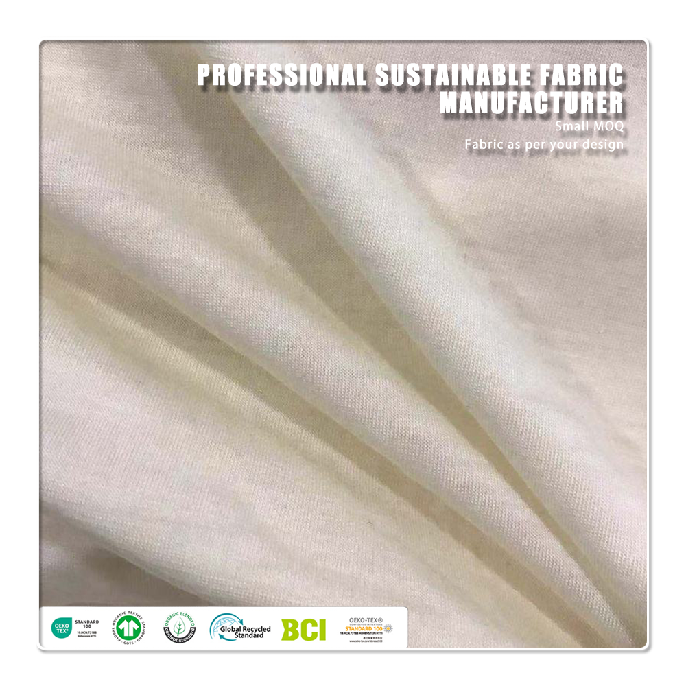 Soft Skin-friendly Eco-Friendly Plain Knitted Single Jersey 50% Milk Protein 50% for Lightweight 120 GSM Fabric for Bed