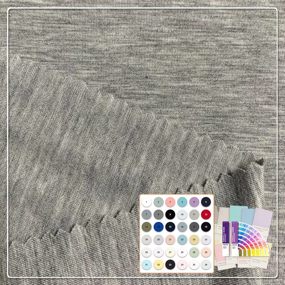 Eko-friendly lekki miękki dzianinowy materiał 94% modal, 6% spandex do odzieży sportowej i piżam