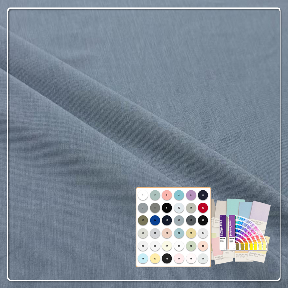 190gsm 88% Lyocell 12% Spandex trikåtyg med fuktväggande egenskaper och utmärkt elasticitet är lämplig för att tillverka högkvalitativa klänningar