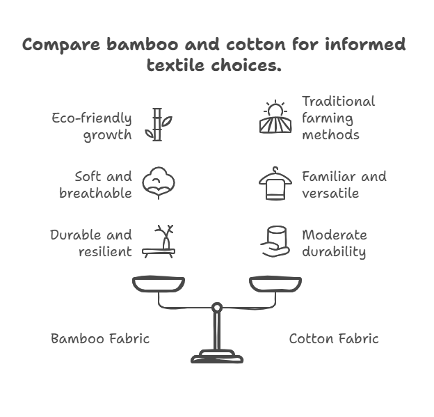 Compare bamboo and cotton for informedtextile choices