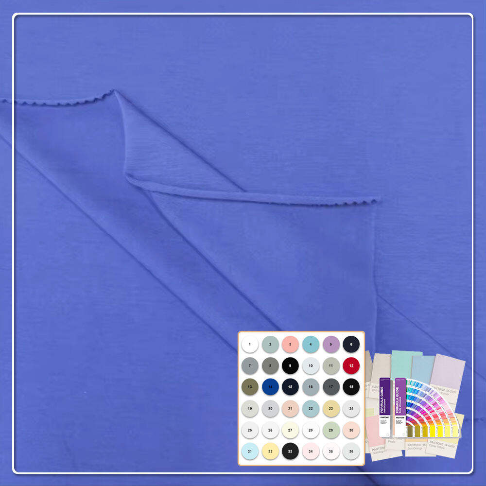 Eco-friendly 100% Bamboo Fiber Knit Fabric Anti-Bacteria Breathable Plain Dyed Garment for Boys Sleepwear Underwear