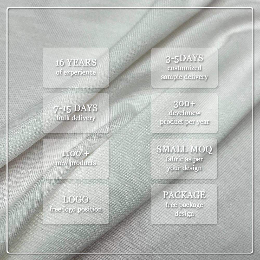 Soft, comfortable, light and breathable 160GSM 95% Bamboo 5% Spandex jersey fabric is suitable for women's underwear