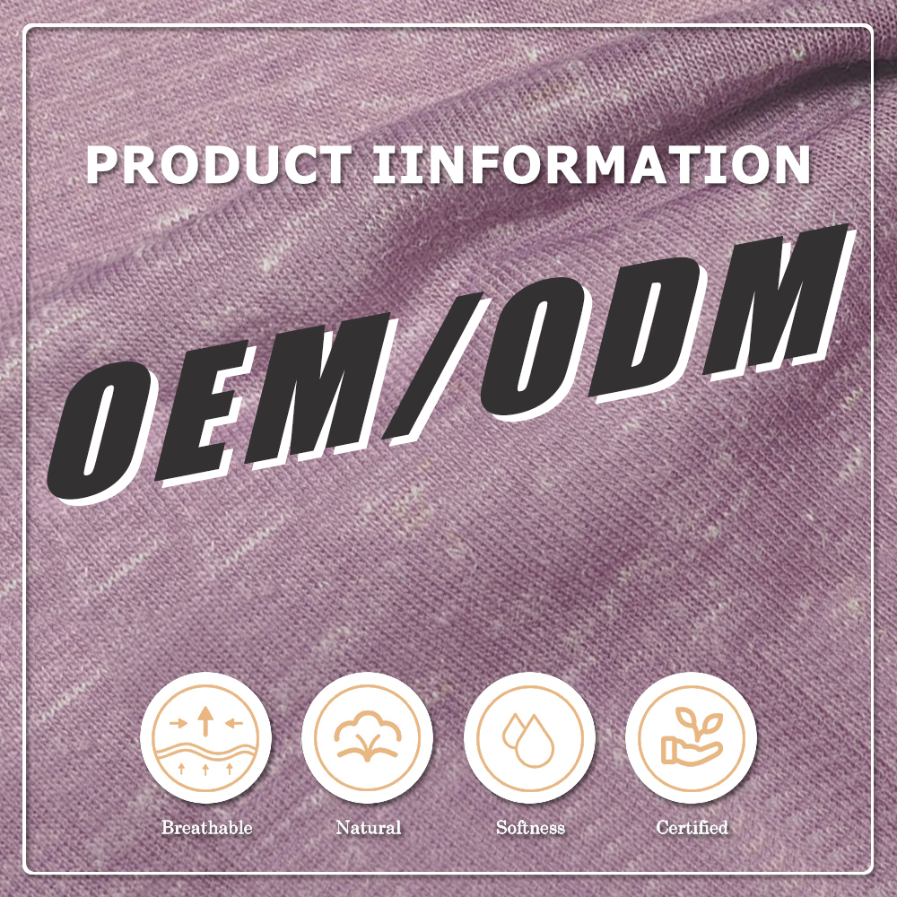 Knitting 100% Linen Anti-Pill Eco-Friendly Breathable Lightweight Single Jersey Fabric for Baby Garment