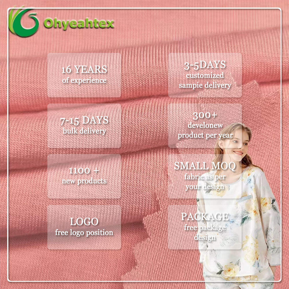 Eco-Friendly Super Soft Skin-Friendly Stretch Breathable Heat-Insulation Modal/Cotton Jersey Fabric for Apparel Sleepwear