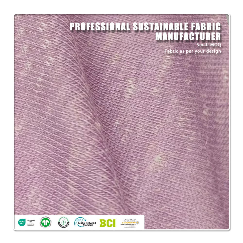 Knitting 100% Linen Anti-Pill Eco-Friendly Breathable Lightweight Single Jersey Fabric for Baby Garment