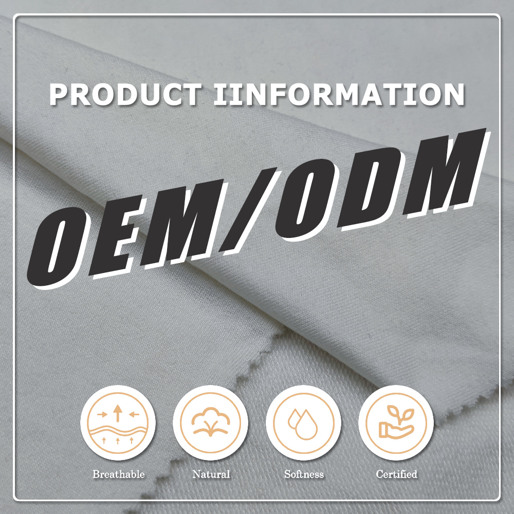 This premium 300gsm fleece fabric blends 66% bamboo, 28% organic cotton, and 6% spandex to deliver an exceptionally soft handfeel and luxurious comfort, making it ideal for high-end warm sweatshirts and sports hoodies.