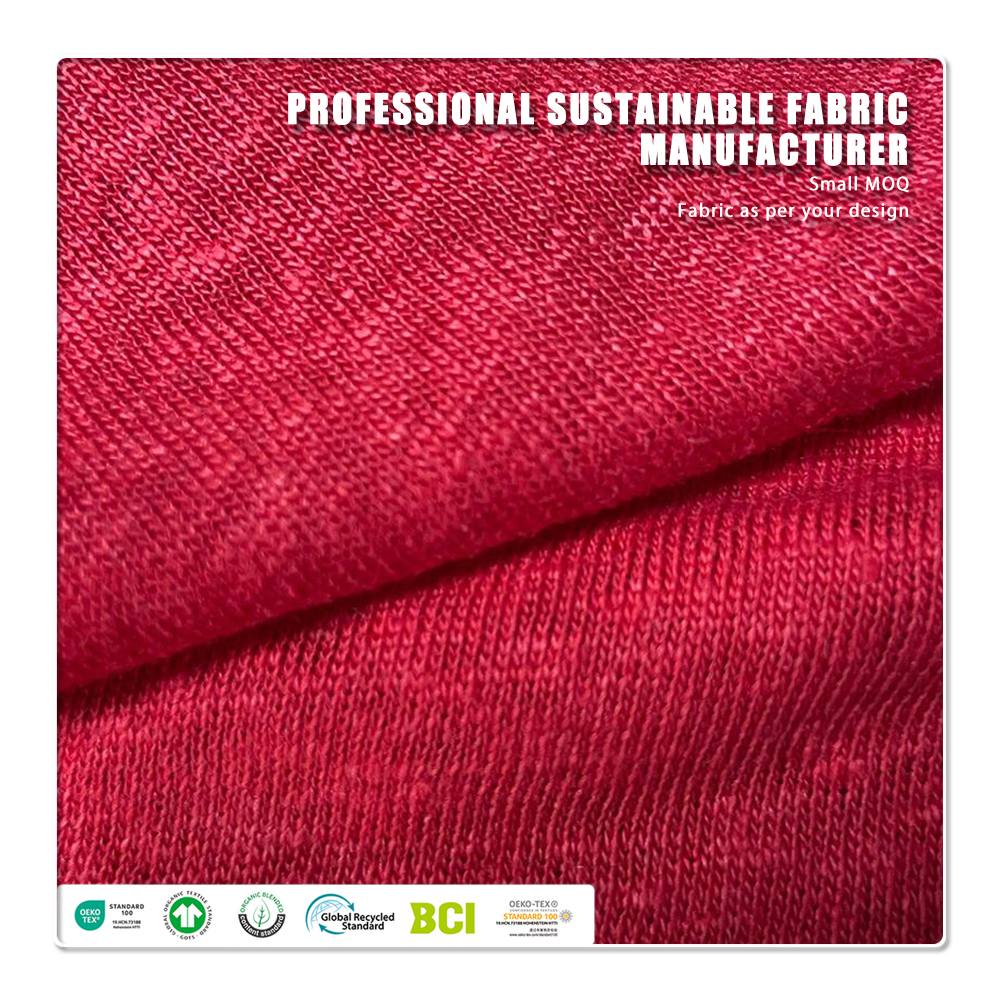 Organic 100% Linen Fabric Moisture-Wicking & Quick-Dry Breathable 200gsm 165cm Width for Apparel Clothing