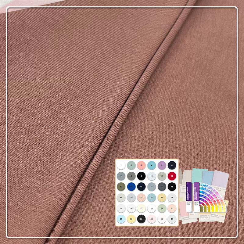 Tejido de algodón peinado 93%algodón 7%elastano jersey para camisetas