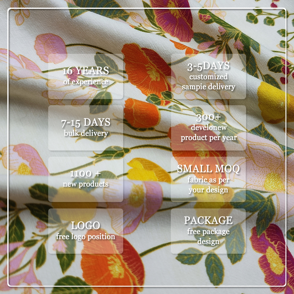 Hudvänlig 200 gsm 95 % bomull 5 % spandex enkel jersey med tryck är lämplig för sommart-tröjor