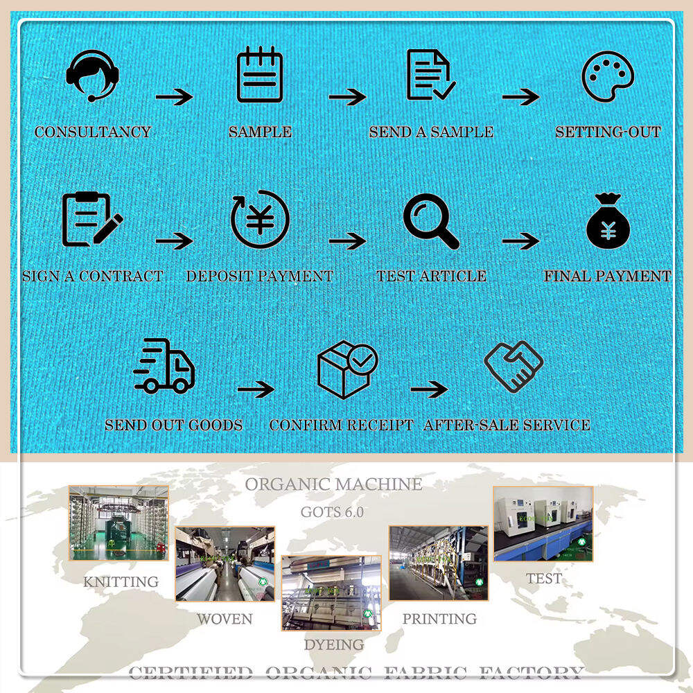 OEM/ODM umweltfreundlicher gestrickter dehnbarer feuchtigkeitsabsorbierender atmungsaktiver einfarbig gefärbter Stoff 67 % Bio-Baumwolle 28 % Hanf 5 % Spandex