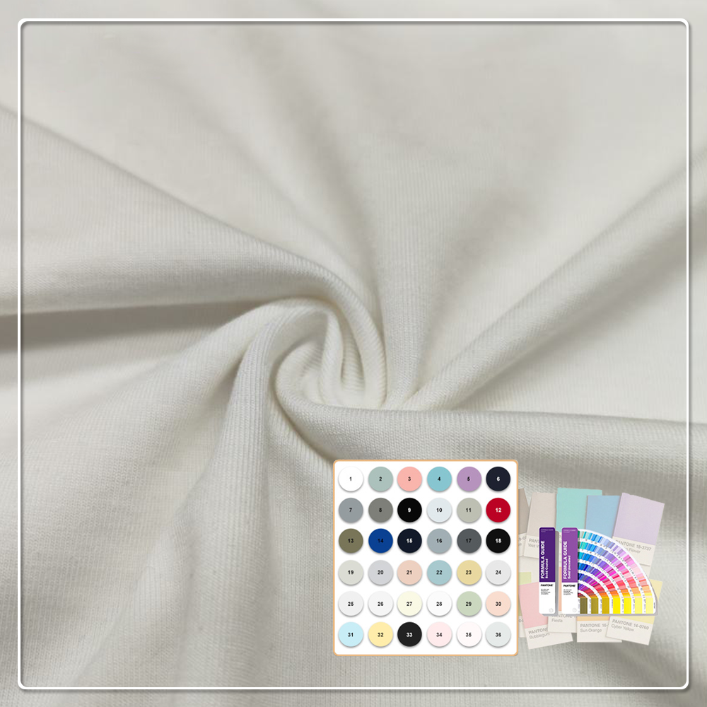 Eco-friendly 45%Bamboo 20%Seacell 29%Sorona 6% Spandex Stretch Fabric Anti-Bacteria UV Protection for Women's Activewear Apparel