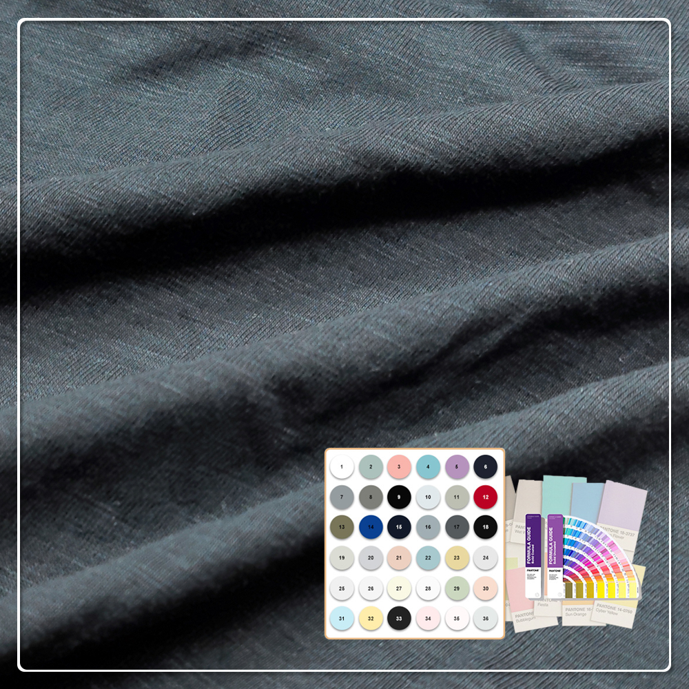 Ta wyjątkowo wygodna tkanina dzianinowa 190gsm, 50% bawełny, 50% modalu, idealnie nadaje się do wysokiej jakości odzieży domowej i bielizny