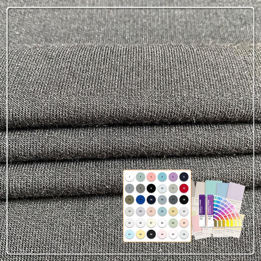 OEM/ODM Oeko-Tex Certified 70% Bamboo 30% Organic Cotton Eco-Friendly Breathable 270gsm French Terry Fabric Anti-Bacteria