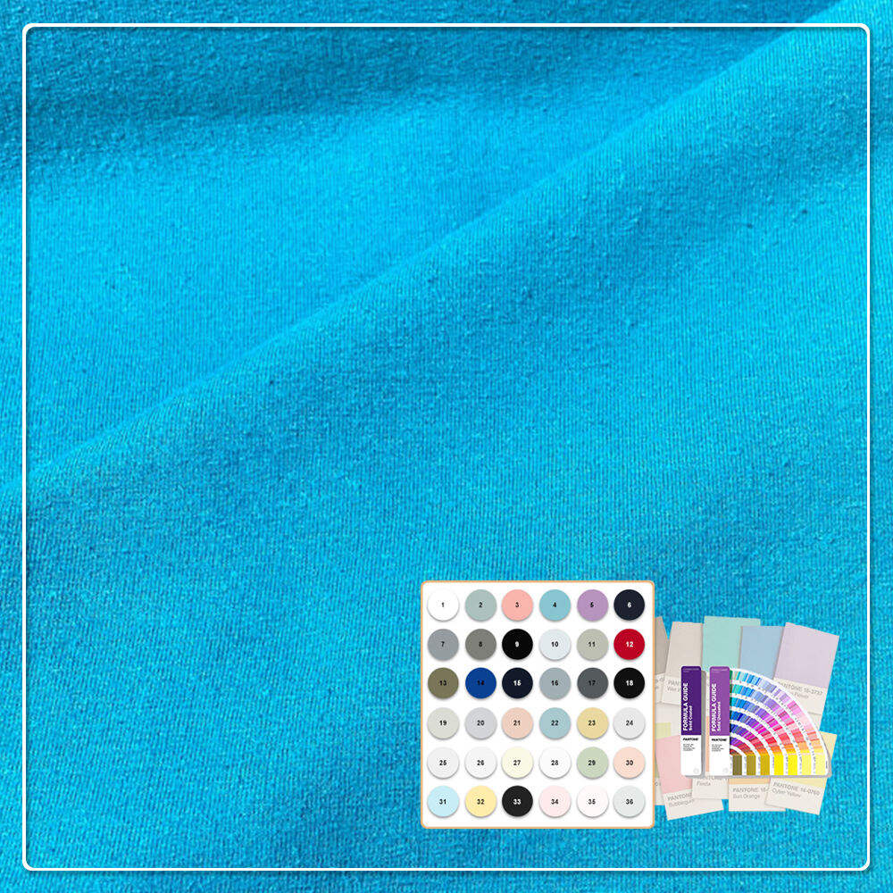 OEM/ODM umweltfreundlicher gestrickter dehnbarer feuchtigkeitsabsorbierender atmungsaktiver einfarbig gefärbter Stoff 67 % Bio-Baumwolle 28 % Hanf 5 % Spandex