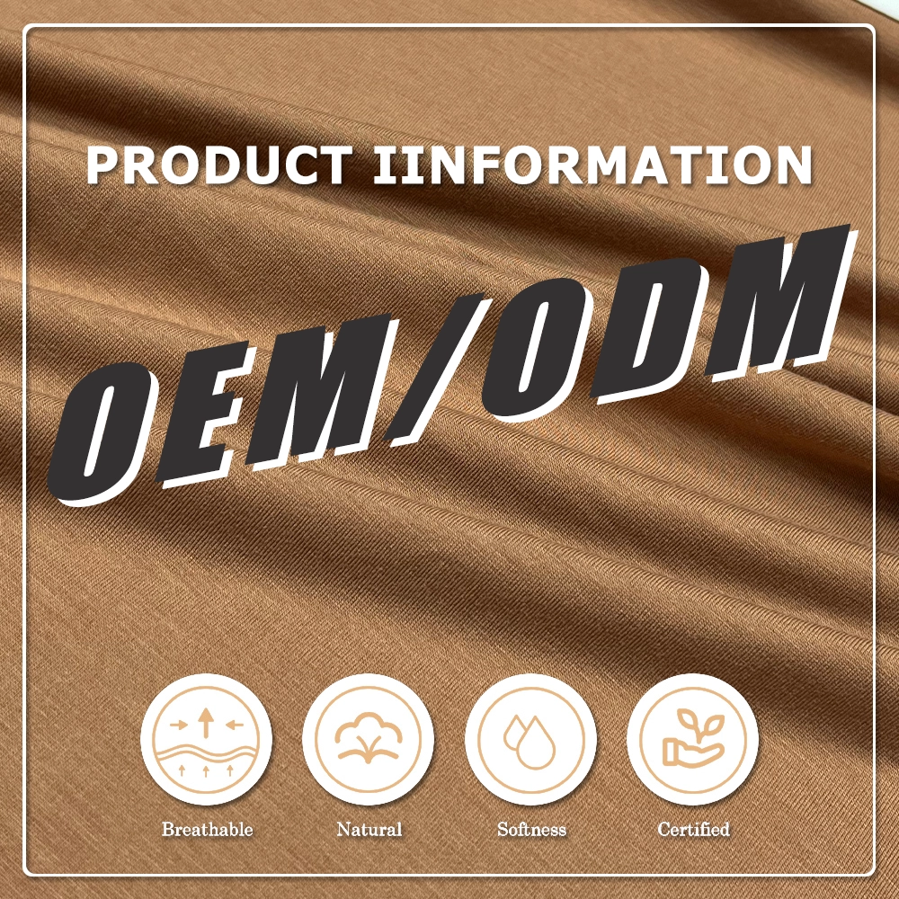 Skin Friendly 200gsm 70%Bamboo Lyocell 23%Chitosan 7%Spandex Jersey Fabric For Underwear