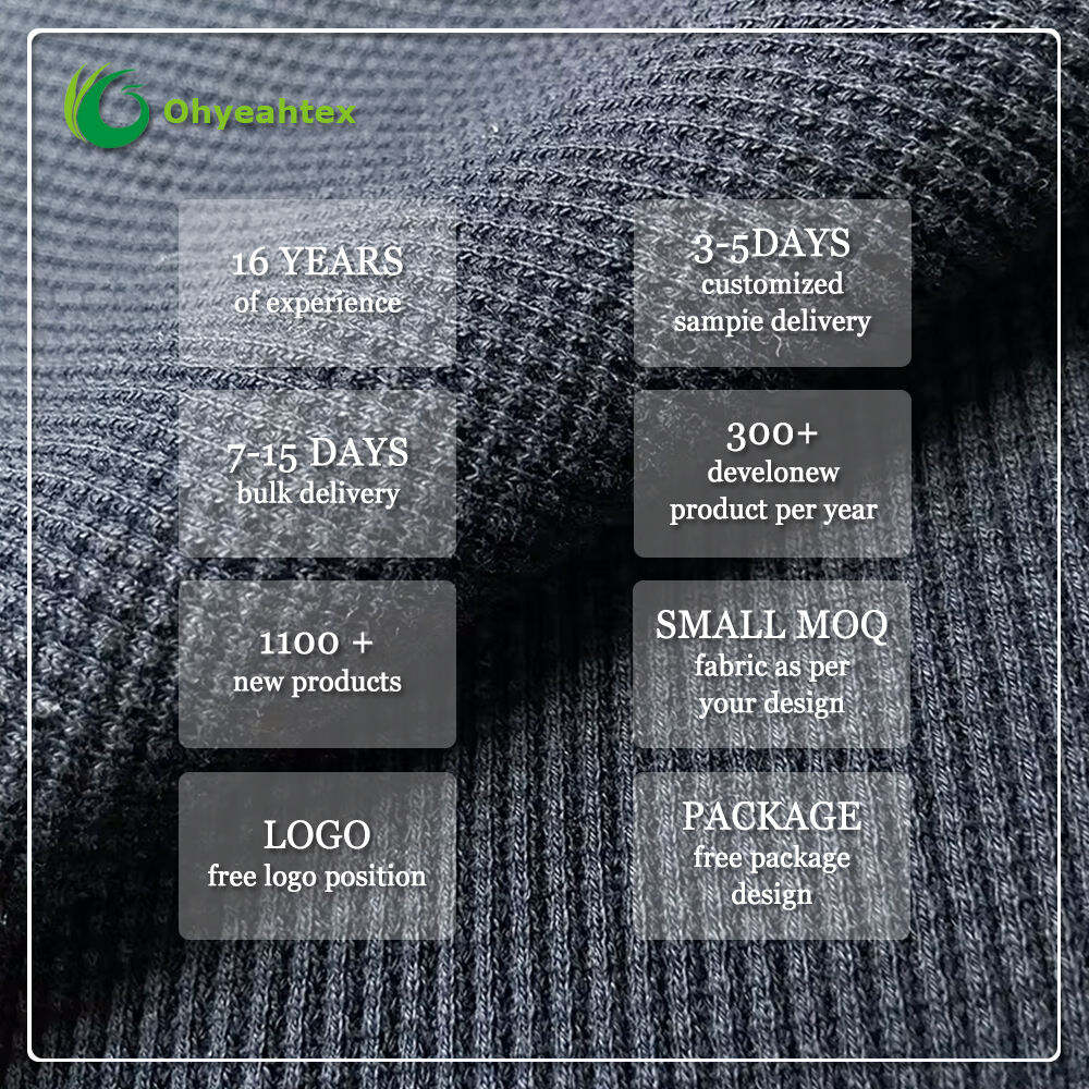 Oeko-Tex Standard 100 Organic Cotton Knit Waffle Fabric Heavyweight 400gsm Width Wicking Breathable for Blankets Throws (6).jpg