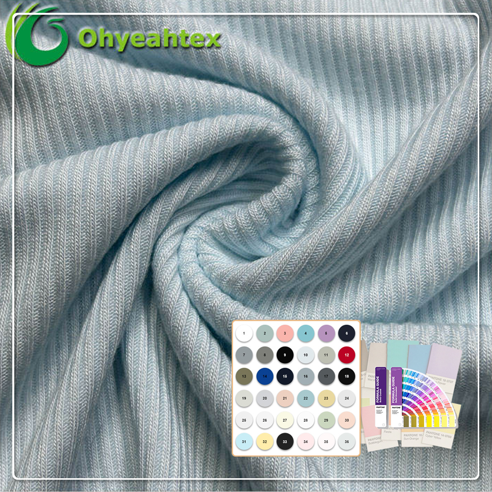 Super Comfortable 95%Bamboo 5%Spandex Anti-Bacteria Quick-Dry Summer Shirt Men Eco Knitted Fabric Medium Weight