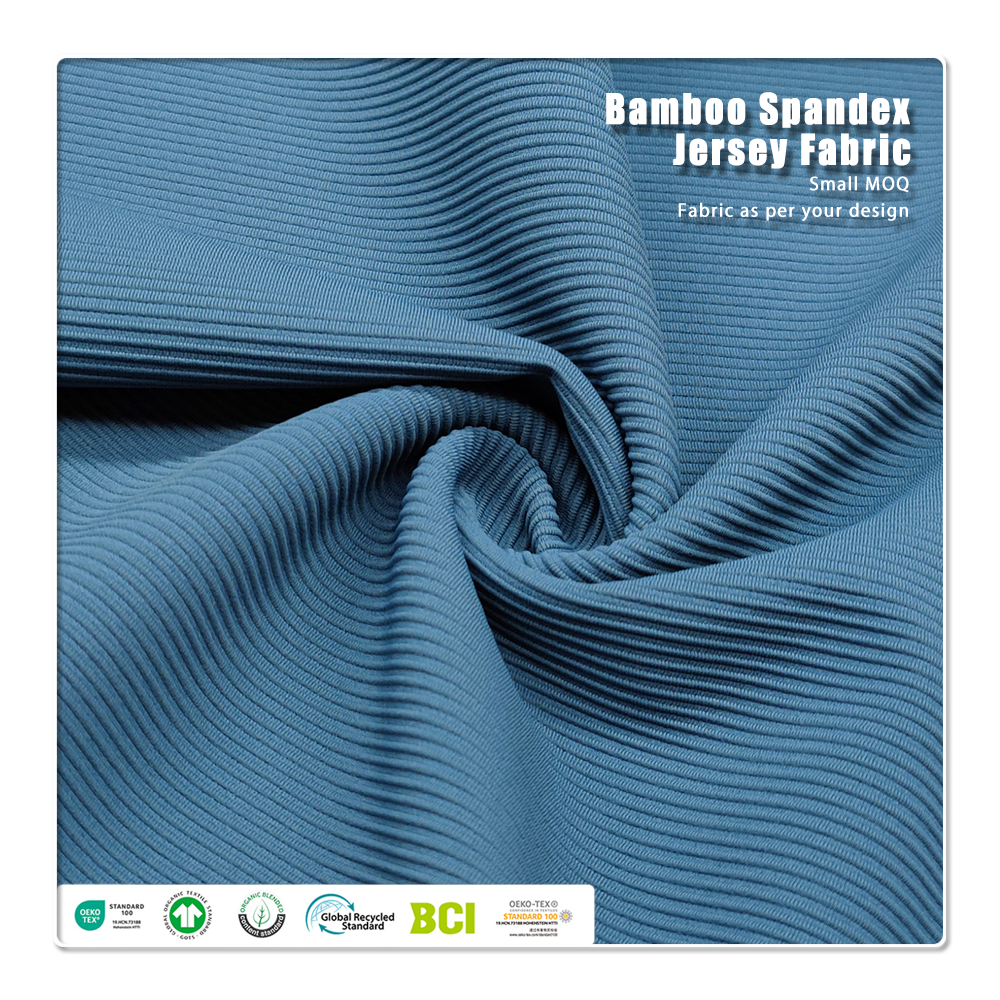 दृष्टिगत सौंदर्य और फैशन संवेदना 250gsm 78% नायलॉन 22% स्पैंडेक्स स्ट्रिप कपड़ा उच्च-तीव्रता वाले स्पोर्ट्सवियर के लिए उपयुक्त है