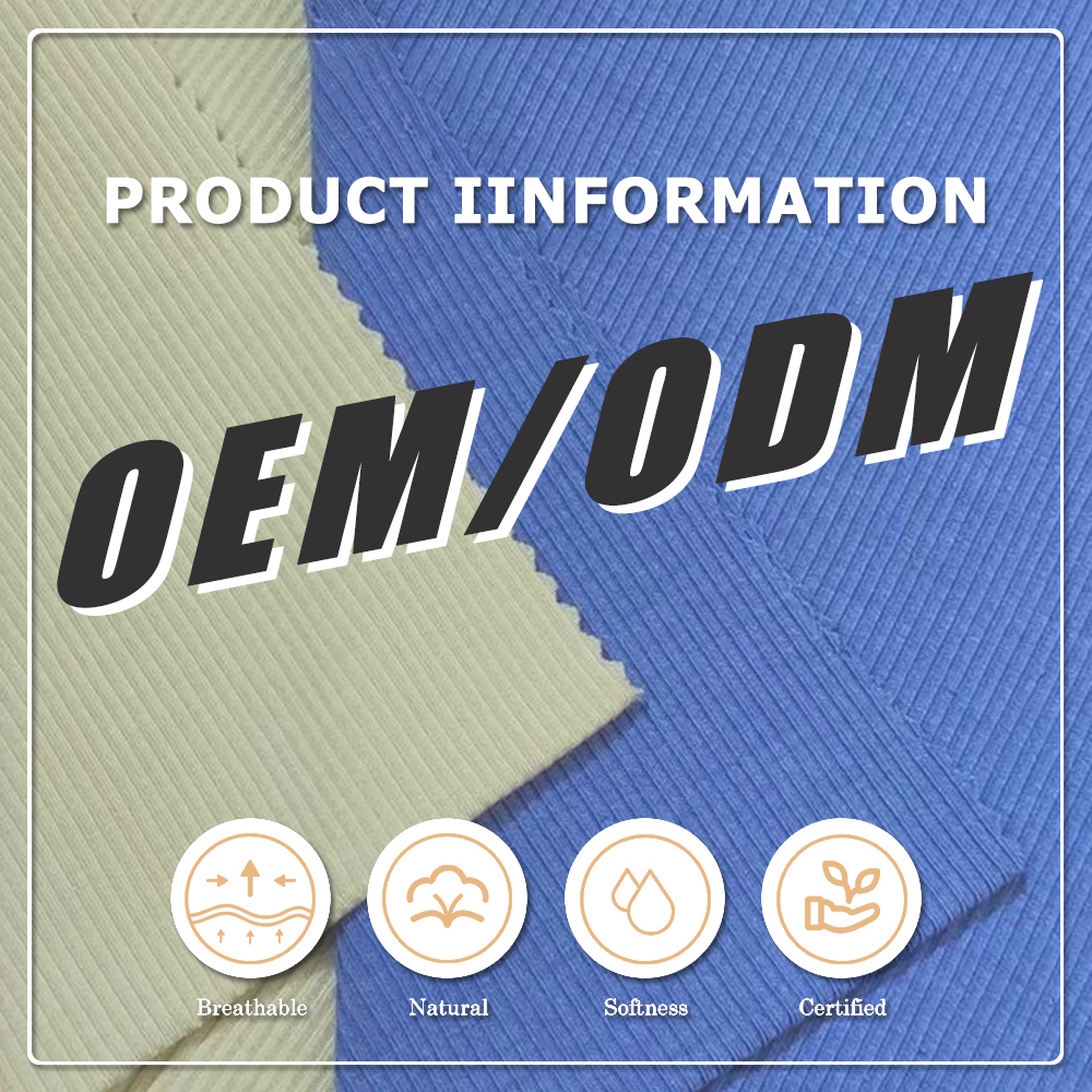 2026 100% Modal 2x2 Rib Knit Fabric Eco-Friendly & Moisture-Absorbent Lightweight for Apparel & Activewear