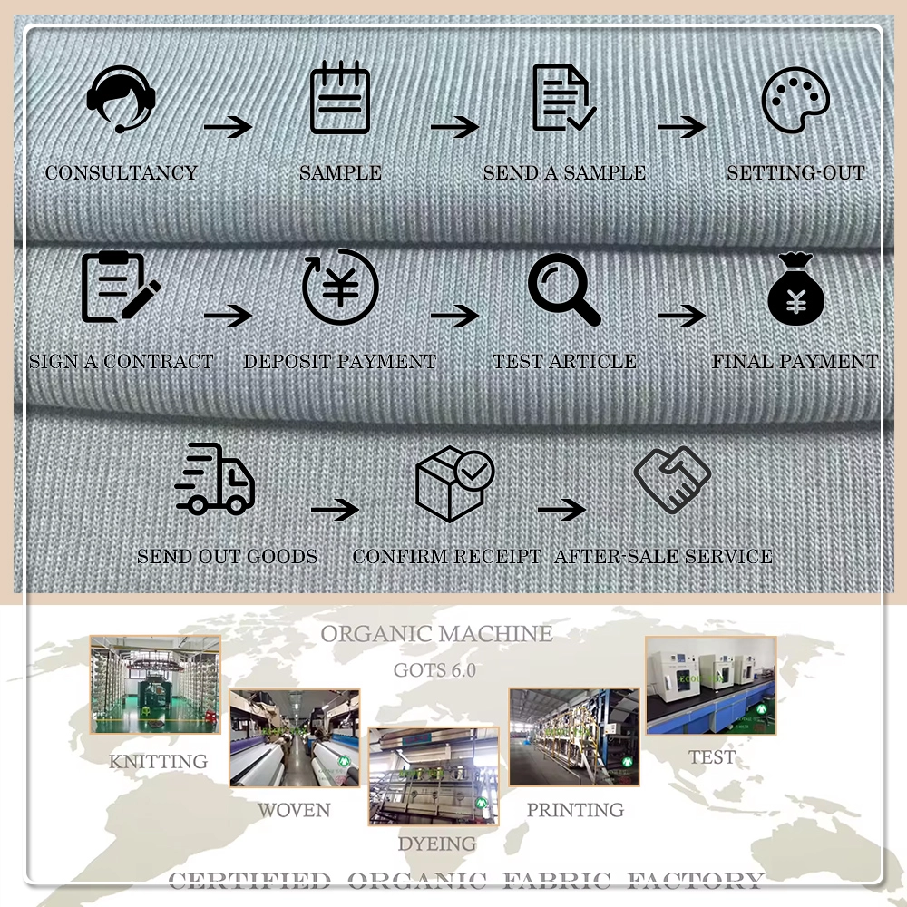 Tänderlinning slitstark, krympbeständig, antistatisk polyesterinterlockfabrik på 210 g/m², bredd 160 cm, certifierad enligt Oeko-Tex