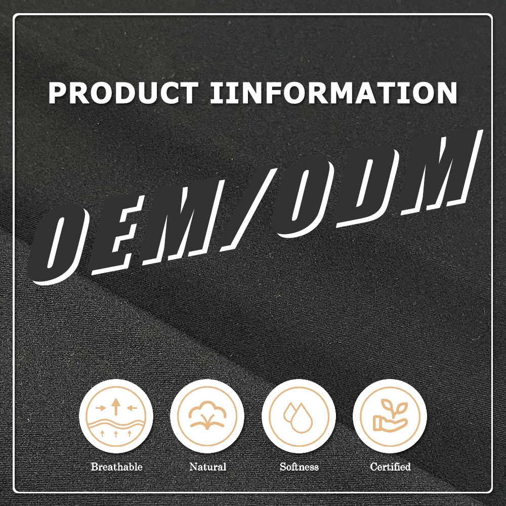 Erittäin kulumis- ja muodon säilyttökestävä 280gsm 68% bambua 24% nailonia 8% spandexia neulosta valmistettu kangas talvivarusteisiin