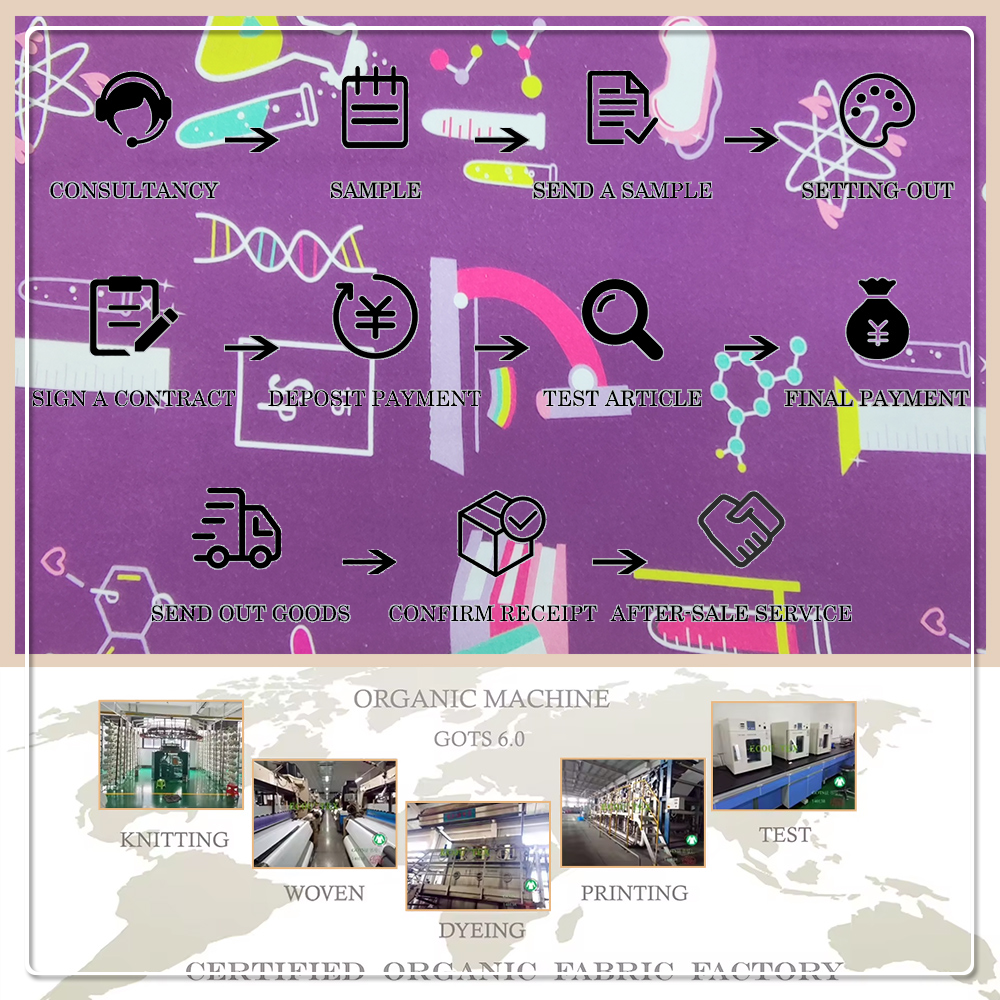 Certyfikowana według normy GOTS (Global Organic Textile Standard) dzianina z organicznej bawełny 200 g/m² nadaje się do produkcji odzieży dziecięcej.