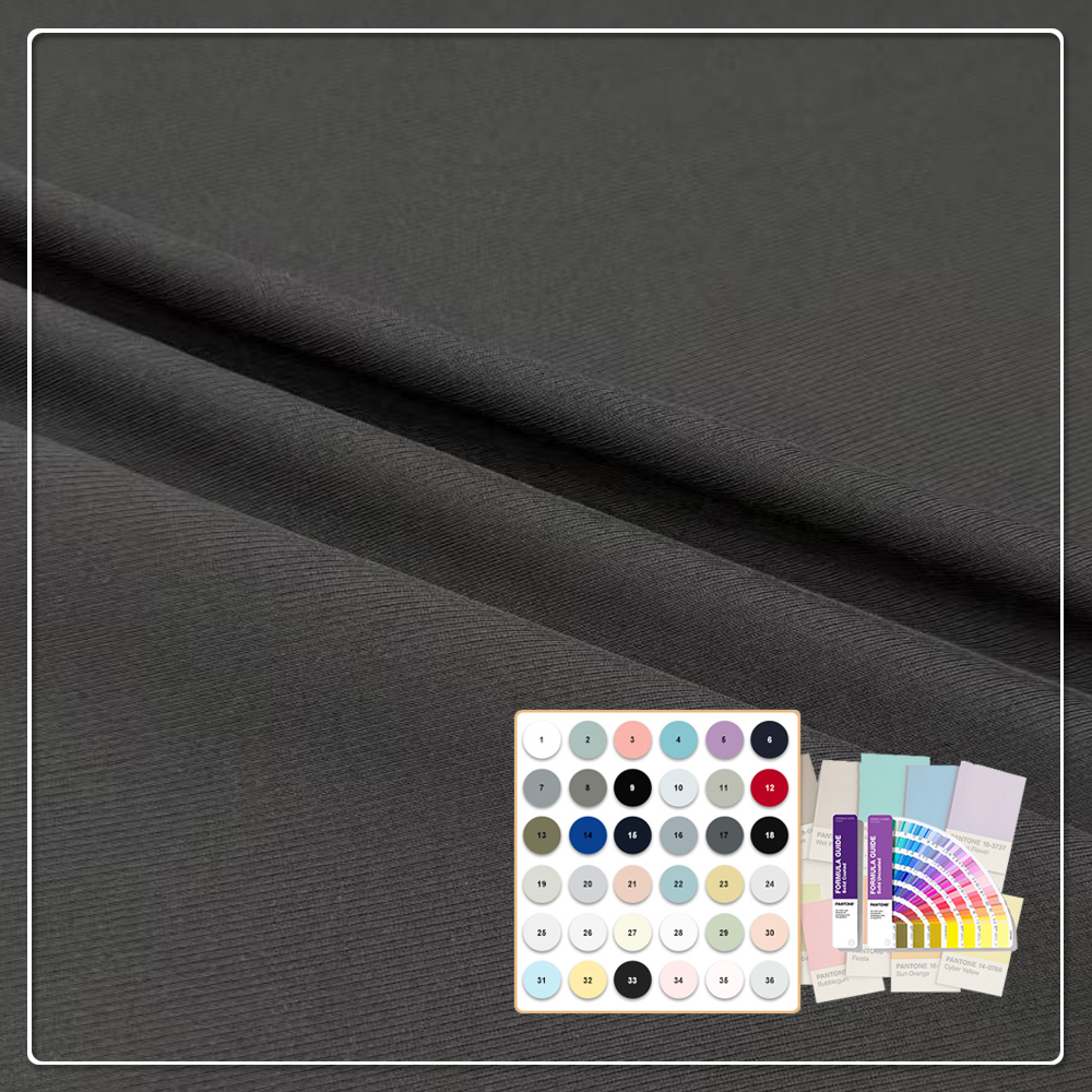 Fejlett, 260 g/m² súlyú RPET-BAMBUS keverék sportruházati anyag OEKO-TEX® ökocertifikációval – 1