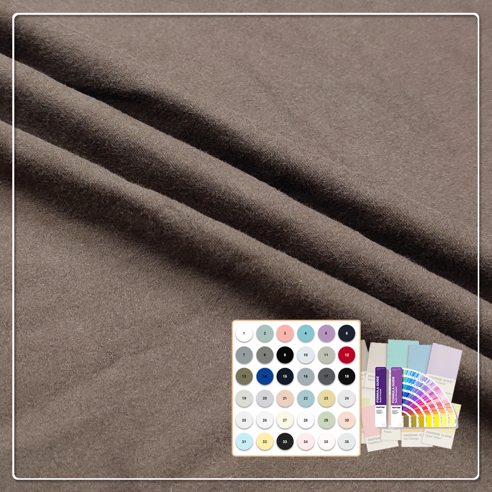 Oeko-Tex GOTS Eco-Friendly Stretch Heavyweight 340gsm 61% Bamboo 27% Organic Cotton 12% Spandex Fabric for Garment