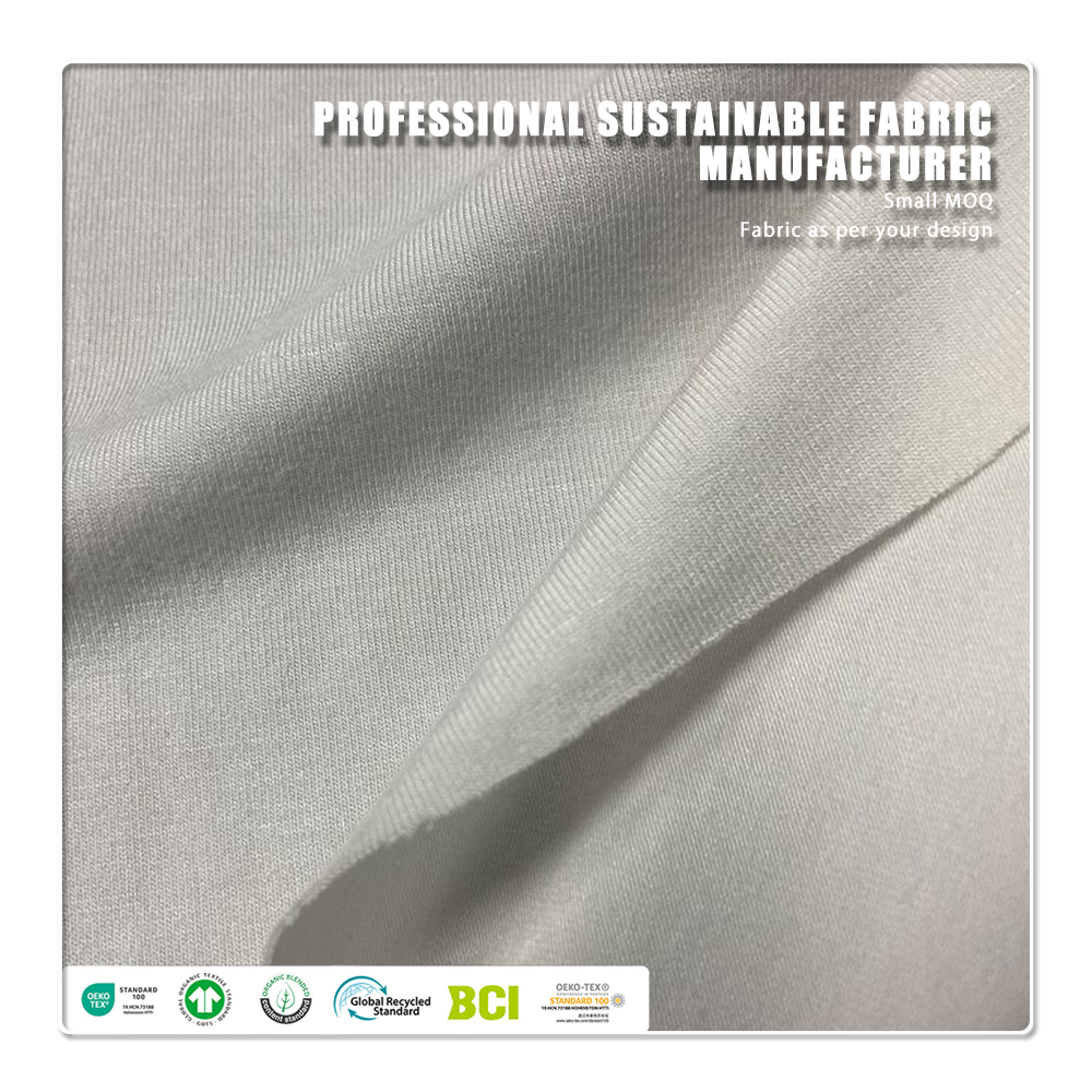 New Eco-Friendly Chitin Fiber Bamboo Lyocell Chitosan Jersey Fabric with Wicking for Shirts & Dresses