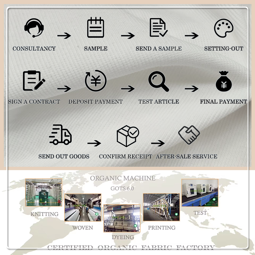 Atmungsaktiver 68 % Bio-Baumwolle, 28 % Bambus, 4 % Elasthan, 2x2-Rippenstrickstoff mit UV-Schutz, feuchtigkeitsabsorbierend, dehnbar, für Sportbekleidung (260 GSM)