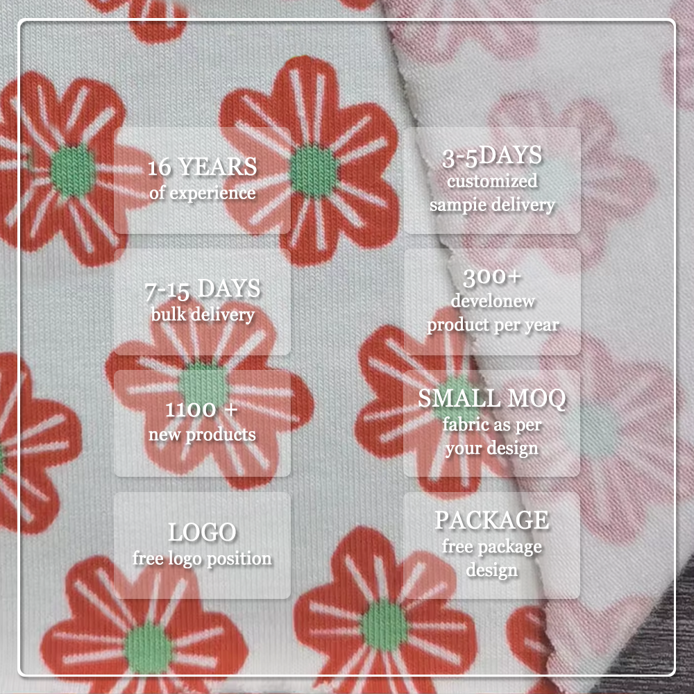 Custom Eco-Friendly Stretch Breathable Heat-Insulation Anti-static Digital Printed Cotton Jersey Fabric for Dresses Baby Kids