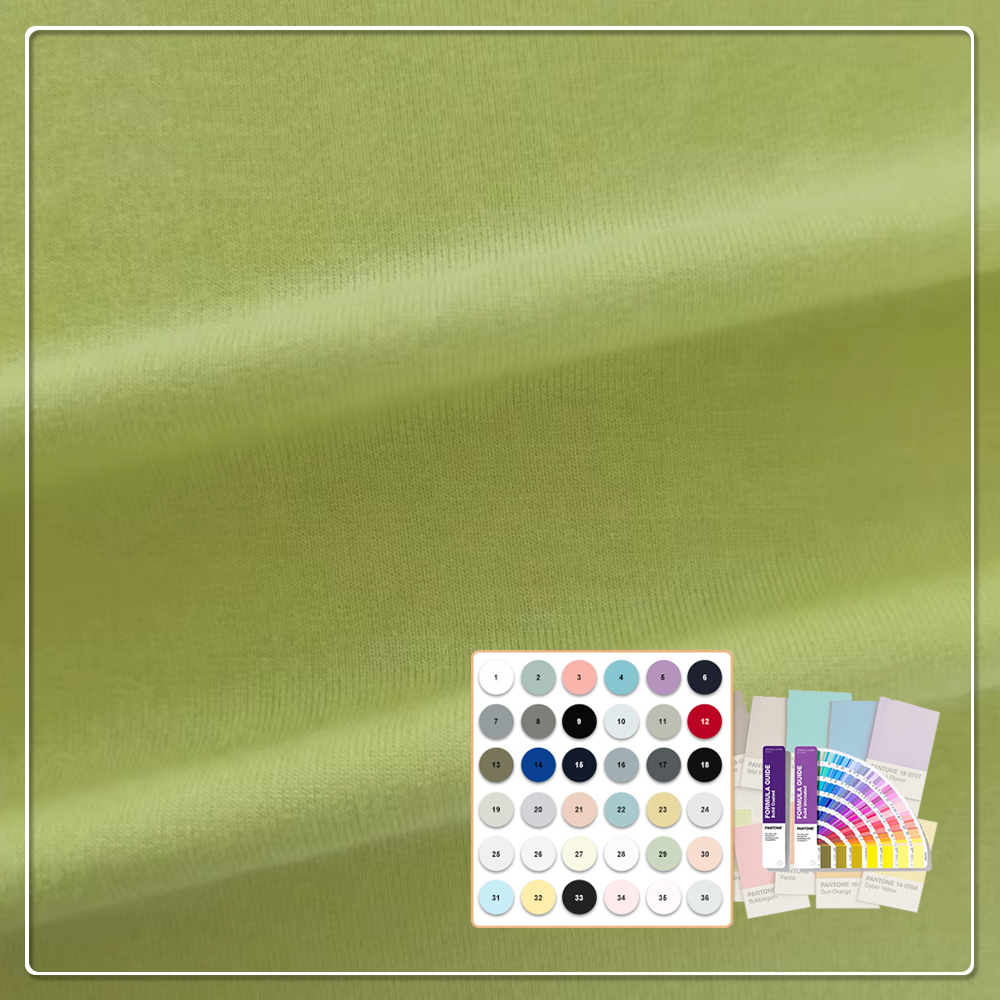 Großhandel Hochwertiger Dehnbarer Reiner Baumwoll-Umweltfreundlicher Atmungsaktiver French-Terry-Stoff 220 g/m² für T-Shirts