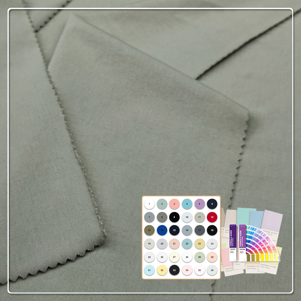 Fortgeschrittener 290gsm Bambus-Mix-Jersey für Reit- und Yogabekleidung