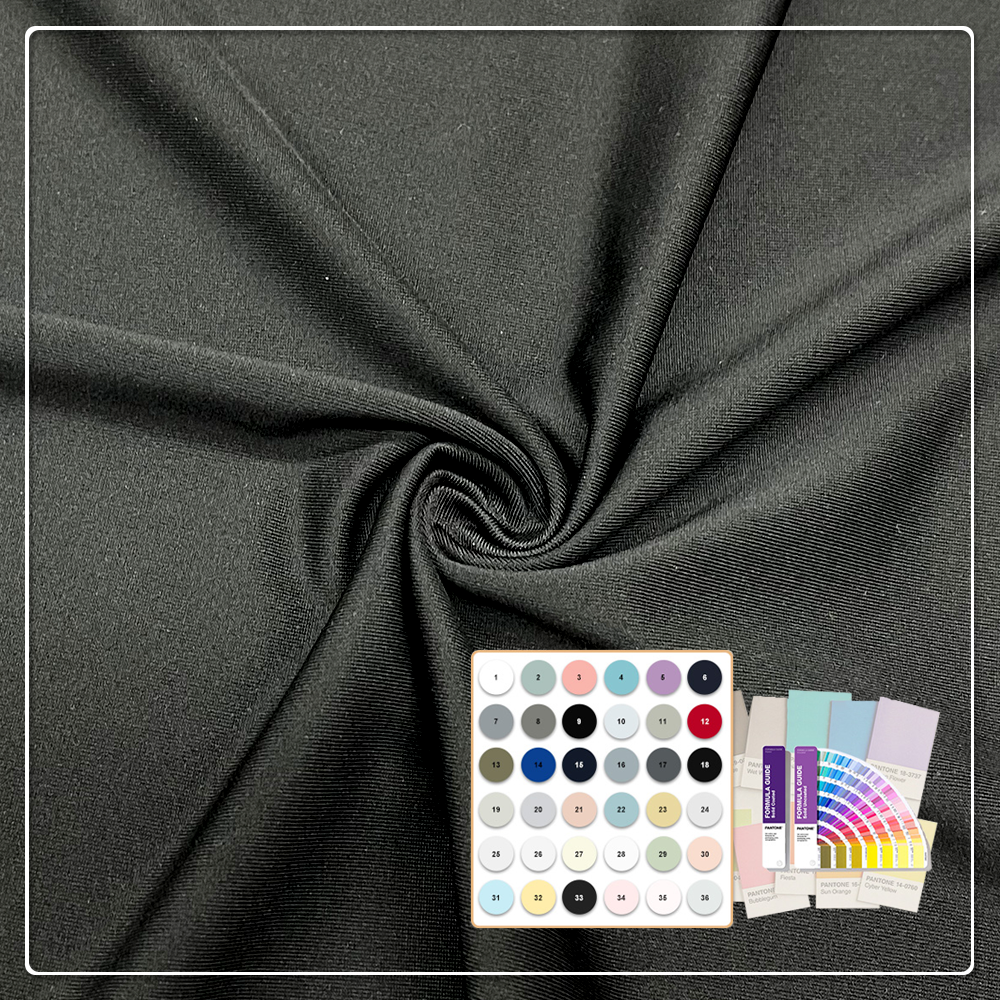 Cool-Touch Performance Jersey: 92% rPET 8% Spandex – Eco-Friendly, 4-Way Stretch & Quick-Dry for Sportswear & Gym Wear