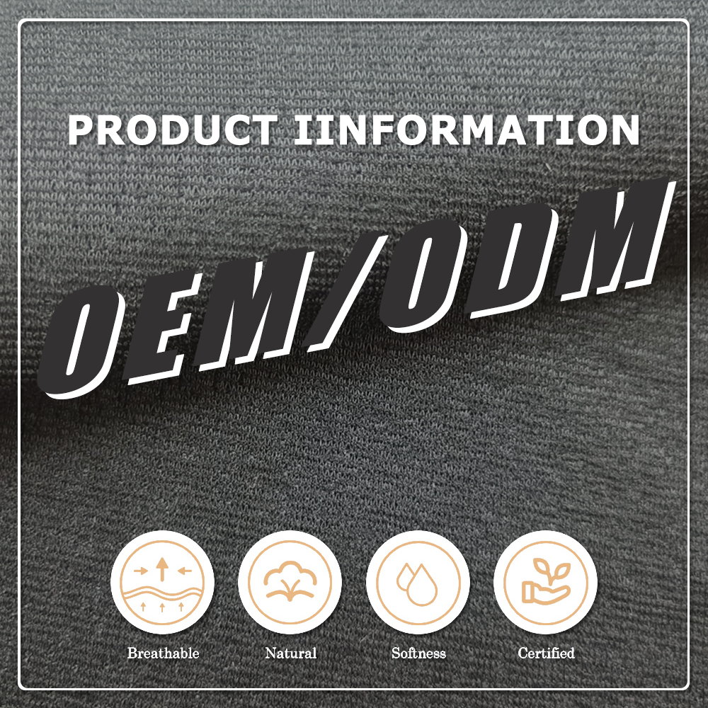 Oeko-Tex GOTS Eco-Friendly Stretch Heavyweight 340gsm 61% Bamboo 27% Organic Cotton 12% Spandex Fabric for Apparel