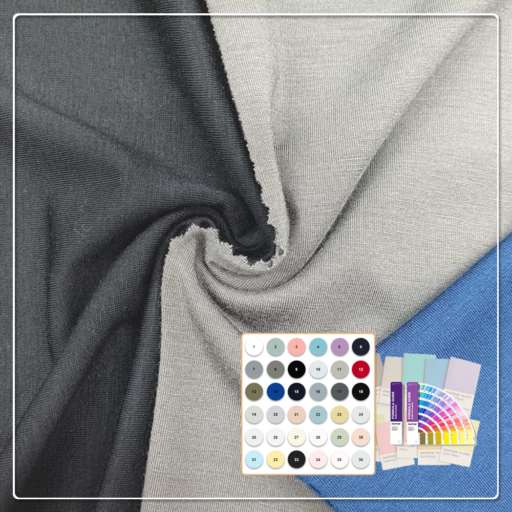 Ohyeah Anti-Bacteria Eco-Friendly 93% Bamboo Lyocell 7% Spandex Fabric Quick-Dry Moisture-Absorbent Stretch for Bedding Apparel