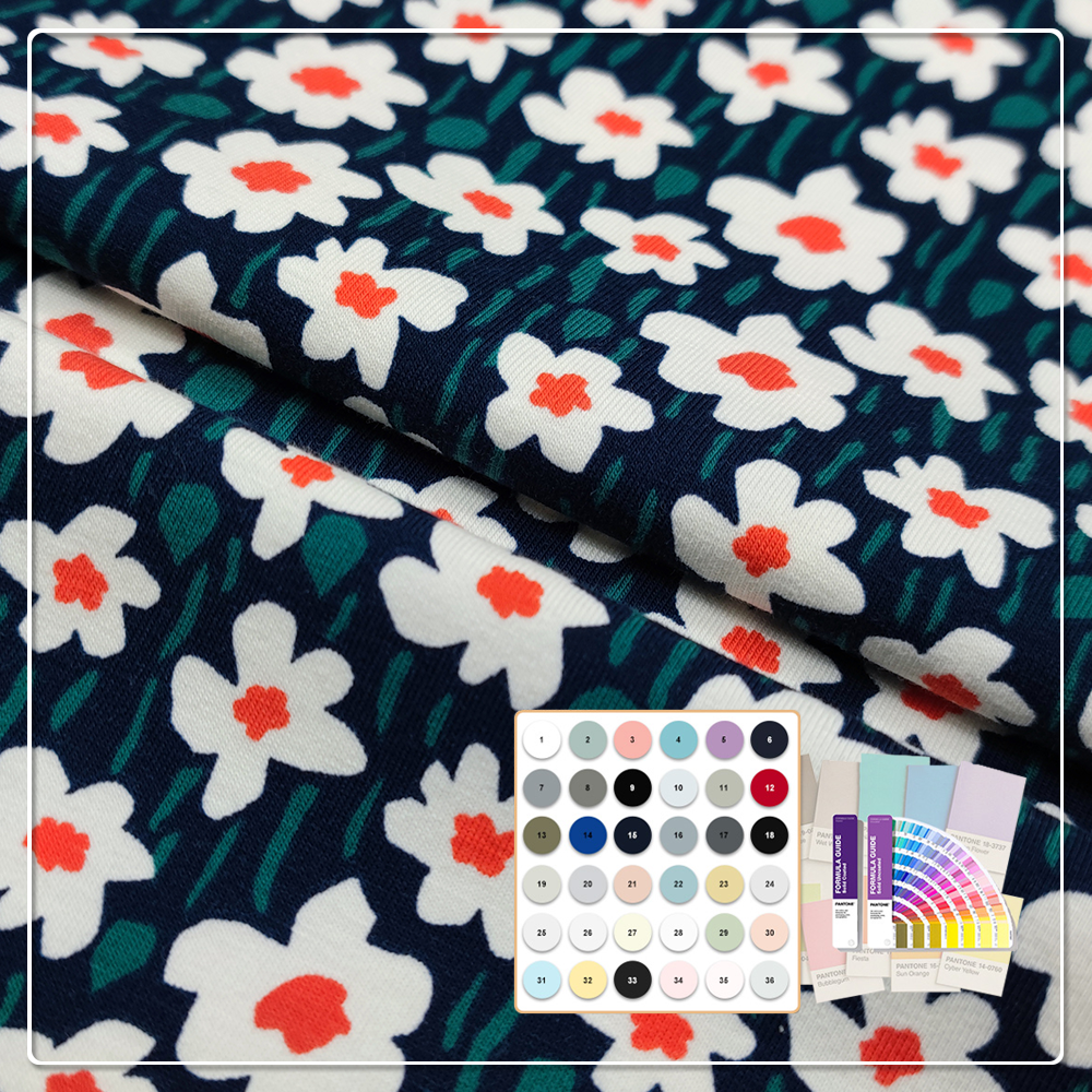 Wysokiej jakości dzianina jersey 200 g/m², 160 cm, z 95% organicznej bawełny i 5% spandexu, nadaje się do produkcji koszulek