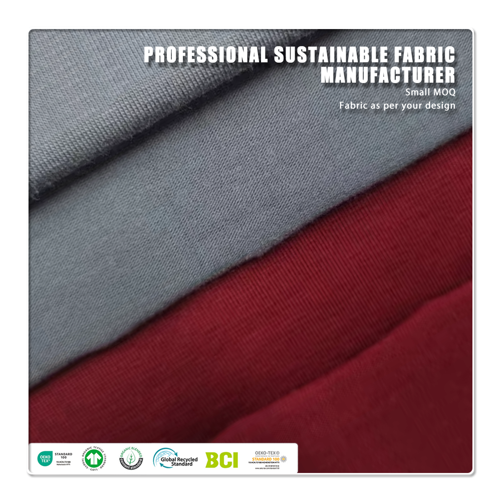 Breathable Shrink-Resistant Anti-Pill Stretch Wicking Quick-Dry Anti-Odor Cotton Spandex Jersey Fabric for Sportswear Baby Kids