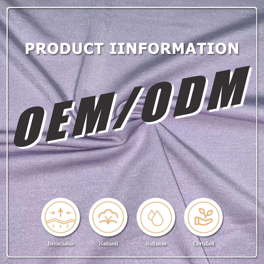 OEM&ODM Eco-friendly Anti-Pill Plain Dyed Single Jersey 95% Viscose 5% Elastane Medium Weight Fabric for Underwear Make-To-Order