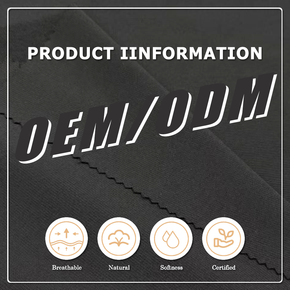 Fejlett, 260 g/m² súlyú RPET-BAMBUS keverék sportruházati anyag OEKO-TEX® ökocertifikációval – 1