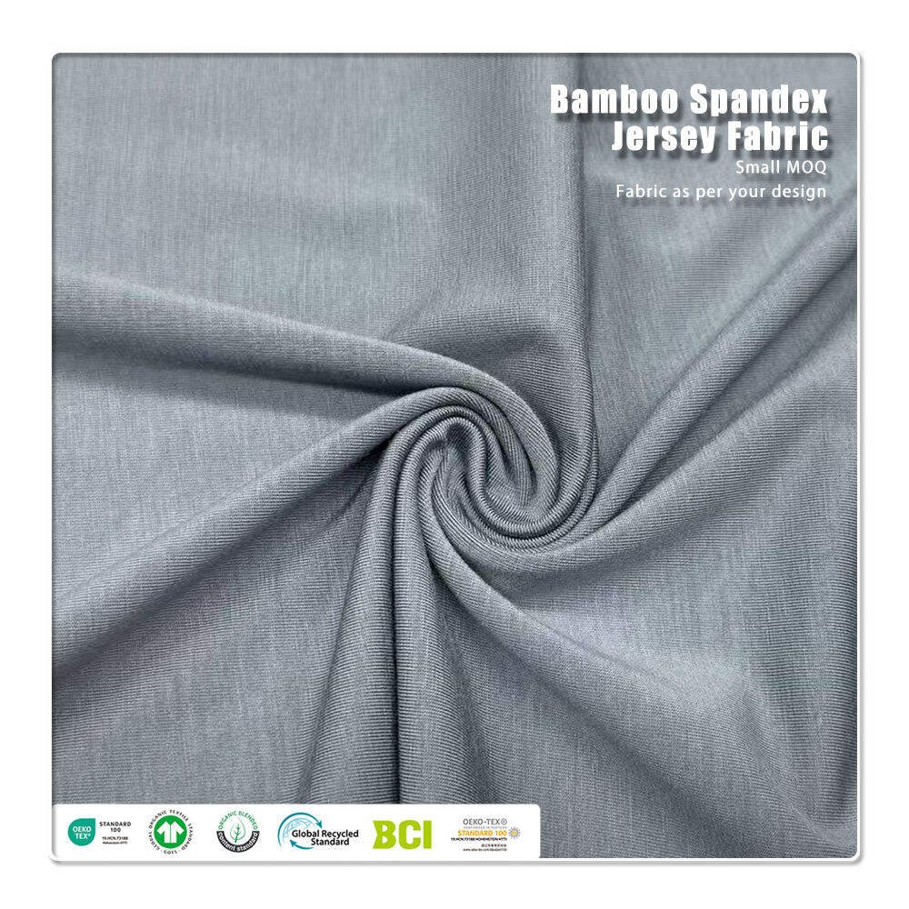 88% Lyocell 12% Spandex Single Jersey Fabric Anti-Bacteria Moisture-Absorbent Eco-Friendly Lightweight for Activewear Sportswear