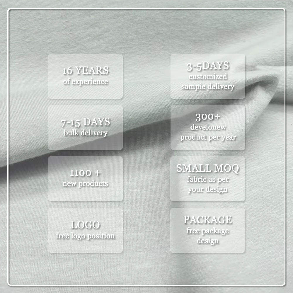 67 % ekologisk bomull, 28 % hampa, 5 % spandex, kammat vävtyg i inslag (weft jersey) på 220 g/m² för T-shirts