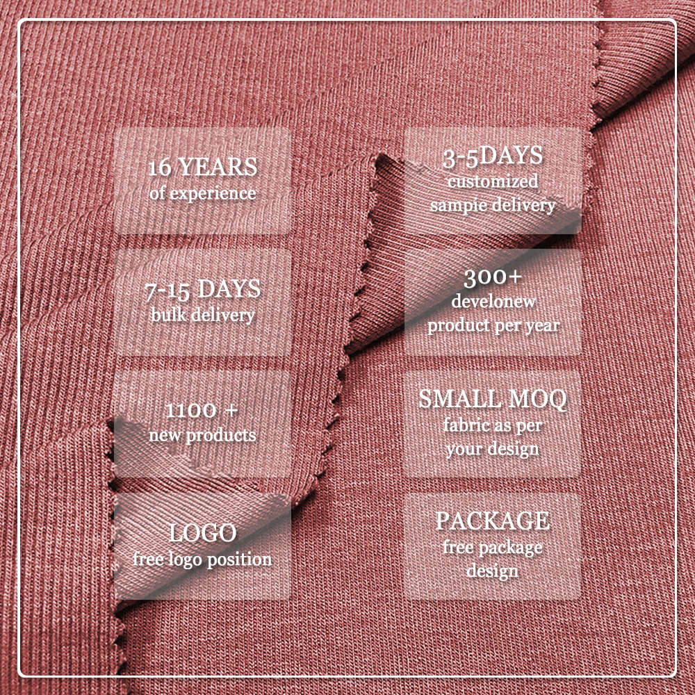OEKO-TEX Certified 100% Bamboo Organic Cotton Spandex 220 GSM 2x2 Rib Fabric Anti-Bacteria Moisture-Absorbent Stretch Features