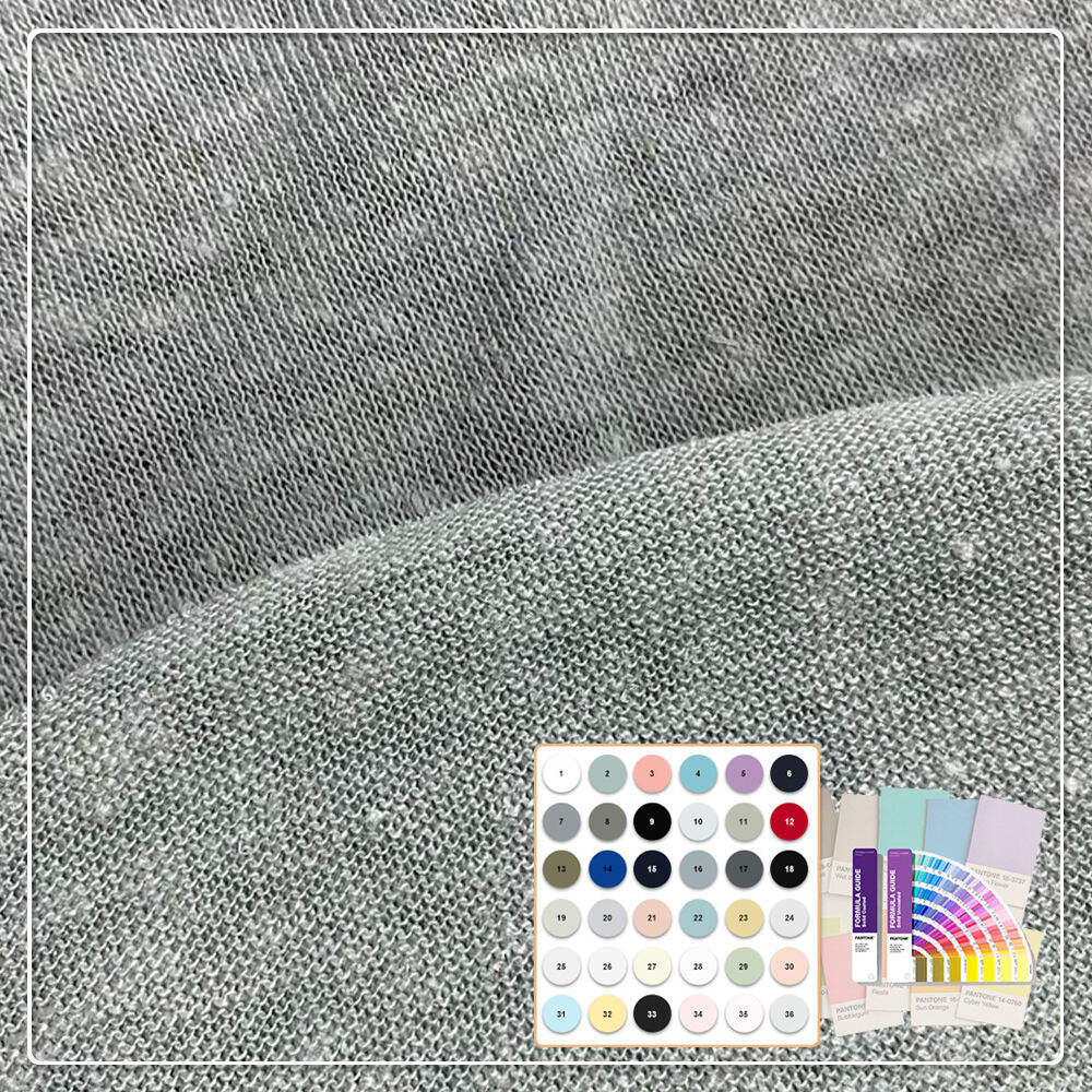 Eco-Friendly Breathable Lightweight Moisture-Absorbent Organic 160Gsm 100% Hemp Jersey Fabric for Clothing