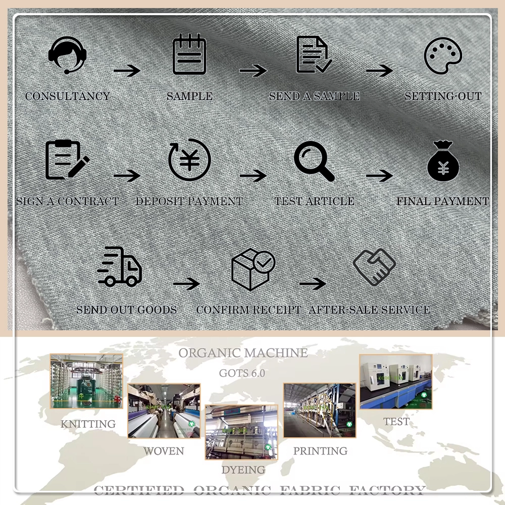 Comfortable Smooth 420gsm 70%Bamboo 30%Organic Cotton French Terry Fabric For Hoodies